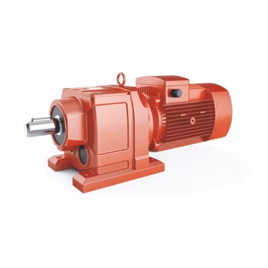 K Series Foot-Mounted Helical-Bevel Units with Solid Shaft Electric Motor Speed Reducer Gearbox